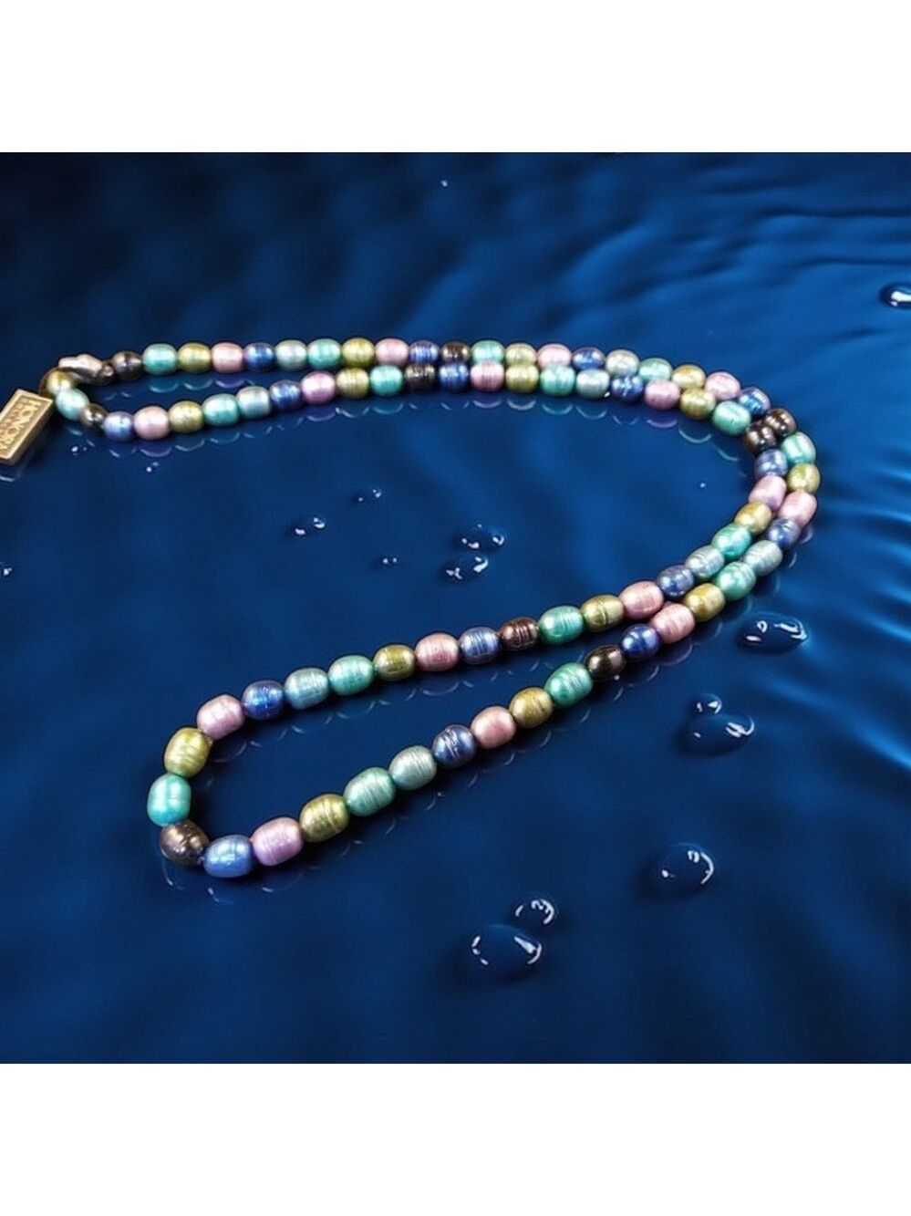 Honora .925 Sterling Silver Pastel Freshwater Pearl Necklace NWT - Picture 11 of 12